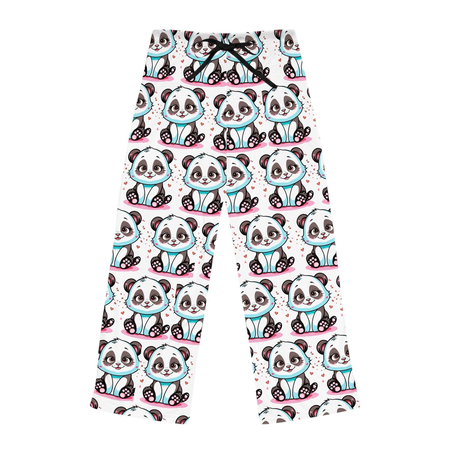 Cute Panda Print Women's Pajama Pants - Cozy Sleepwear for Animal Lovers