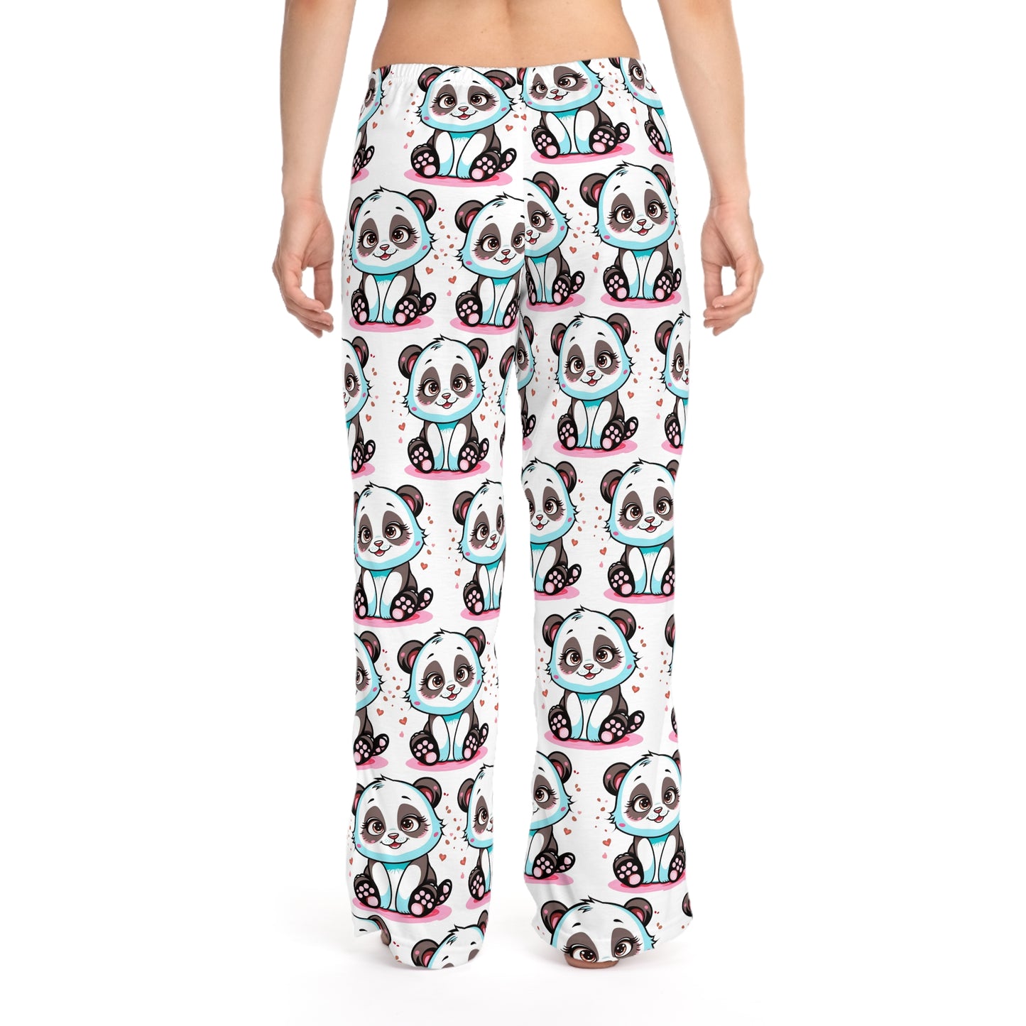 Cute Panda Print Women's Pajama Pants - Cozy Sleepwear for Animal Lovers